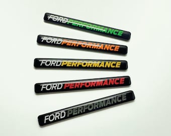 Ford Performance Plastic Badge - 10cm Fiesta / Focus / Puma - 3mm Badges -