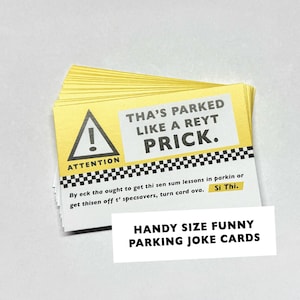 Funny Joke YORKSHIRE-parkeerkaarten - controlekaarten - Yorkshire heeft je gezien!