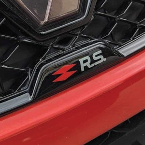 Front RS Badge Megane Mk4 PH1 - Gel Domed Sticker - Perfect Fitment For MK4 Phase 1