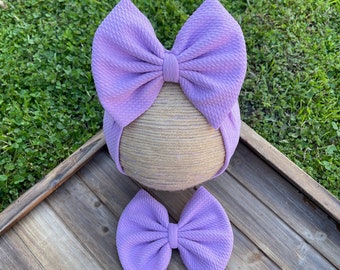Pastel Purple Lavender Headwrap, Pastel Spring Purple Headwrap, Spring Baby Bow, Easter Purple Headwrap, Lavender Headwrap, lavender Bow