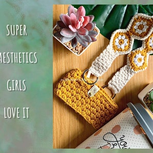 Oma Square Crochet Cup / Becherhalter Tutorial Muster, gemütliche Ästhetik einfach und einfach. DIGITALER DOWNLOAD | PDF Anleitung