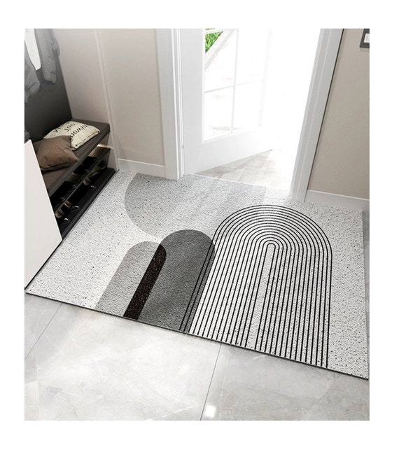 6 Styles PVC Geometric Anti-slip Floor Mat for Front Door,cuttable Non-slip  Welcome Home Carpet,pvc Kitchen Rug,entrance Mat,indoor Rug 