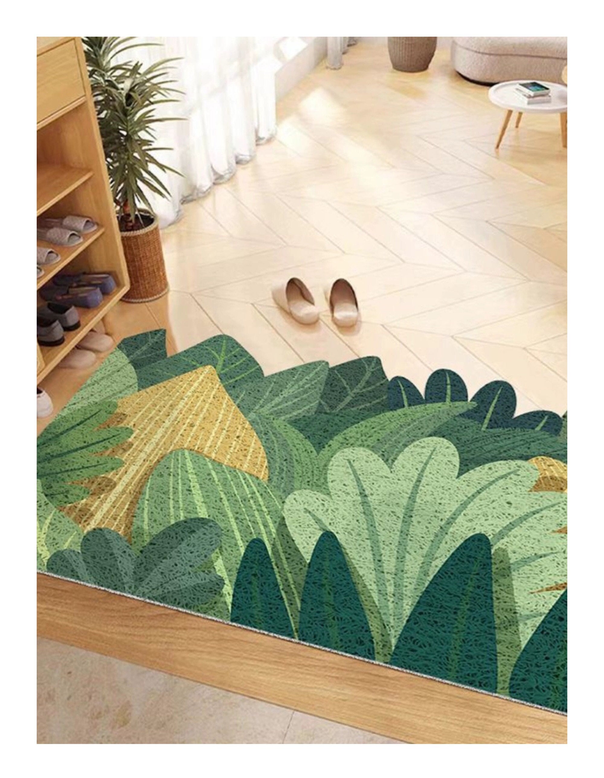 Cosilyt Extra Large 3×5 Feet 1/10 Ultra Thin Front Door Mat Indoor  Entryway Area Rug for Inside Entry, Non Slip Washable Rubber Interior Door  Mats