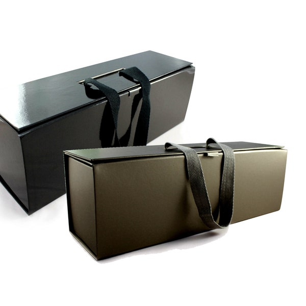 Flaschen Geschenk Verpackung 10x10x34 cm Flaschentasche Luxus Geschenkverpackung Magnetverschluss Magnet Box Aufbewahrung Box Weihnachten