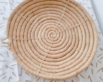 Berber round basket made of palm leaves / fruit basket / breadbasket