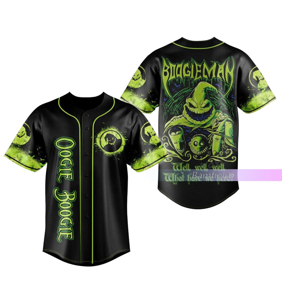 Oogie Boogie Jersey Shirt Oogie Boogie Baseball Jersey Etsy UK