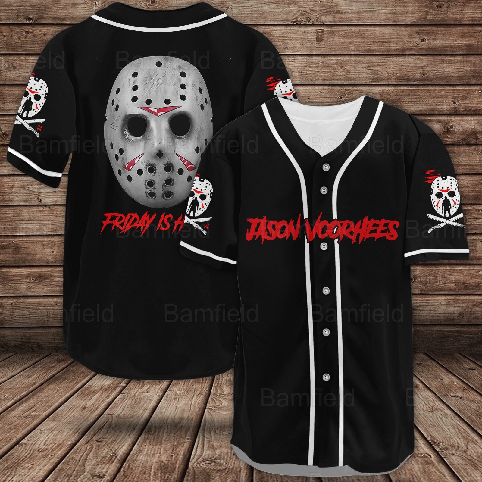 New York Mets Jason Voorhees Baseball Jersey HT260810