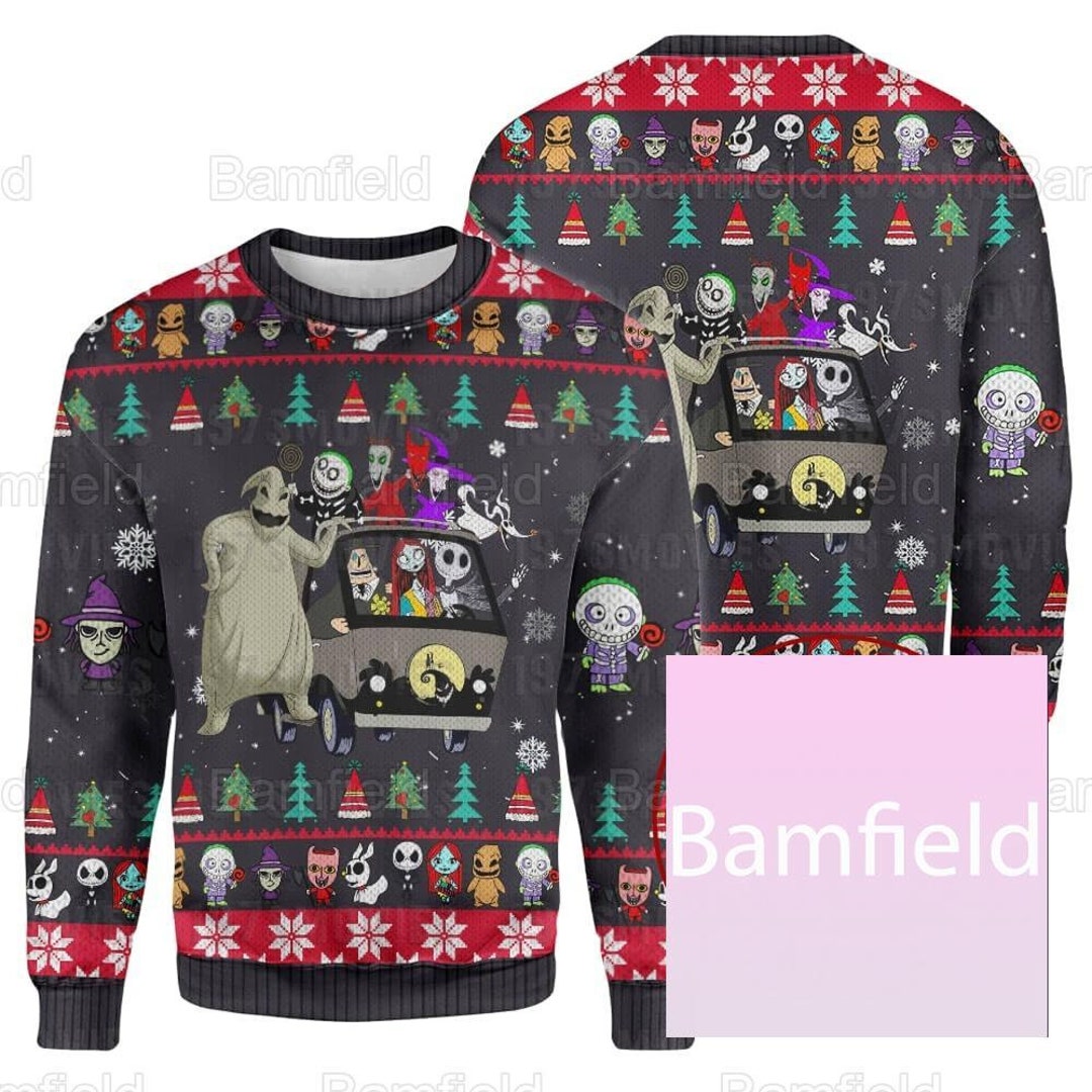 Christmas Nightmare Before Christmas Ugly Sweater Shirt Jack Etsy