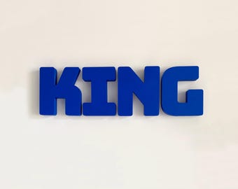 Custom 3D signs. Colorful 3D letters for wall decoration. Letters for interior signage. Large three-dimensional signs.