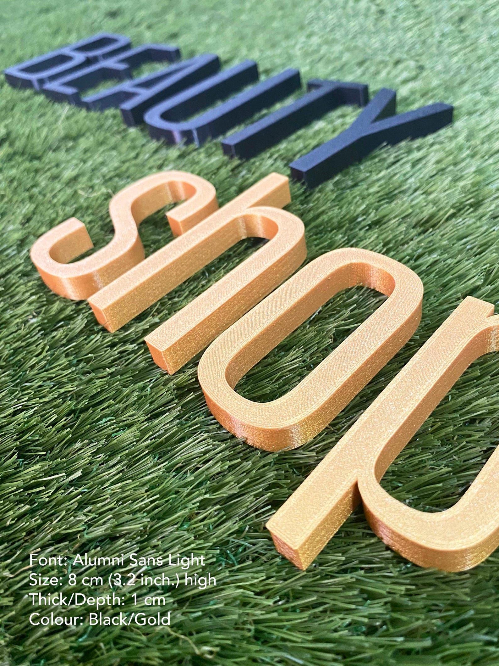 Custom Three-dimensional Letters, 3 Cm to 8 Cm Tall. 3D Interior Words ...