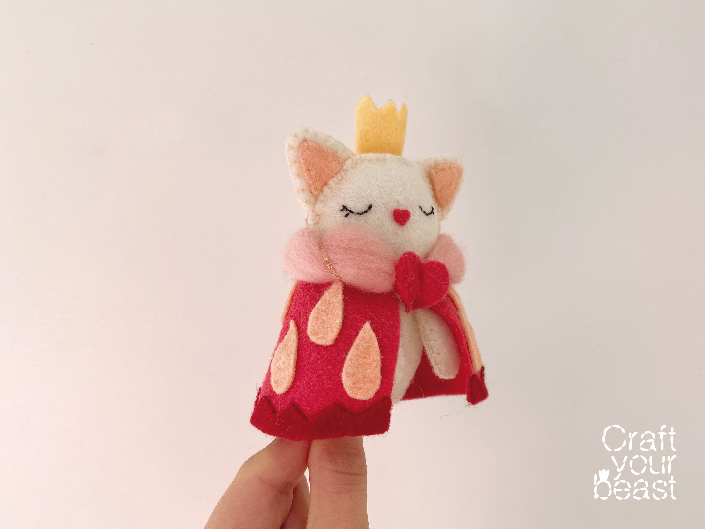 PDF Sewing Pattern and Video Tutorial DIY of a Mini Stuffed Animal Cat ...