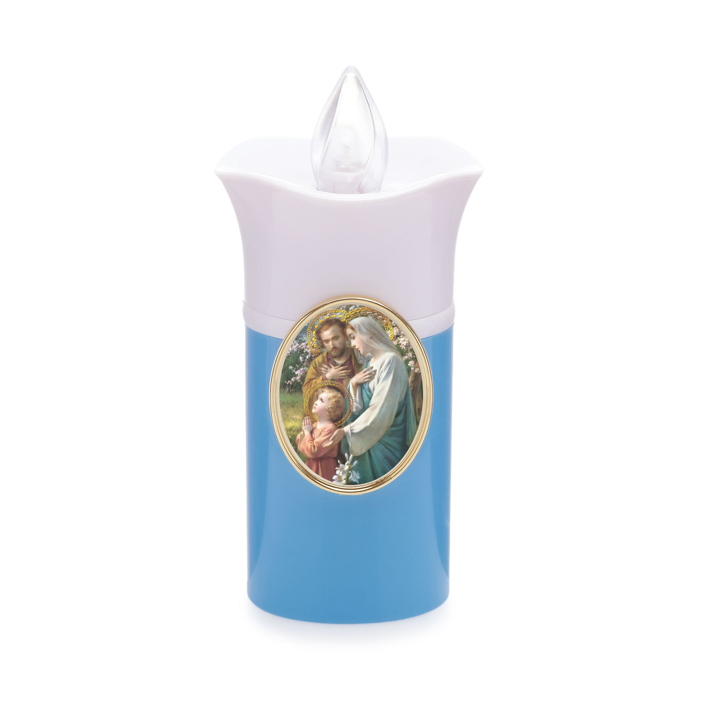 LED Battery Operated Outdoor Flameless Candles Candle Lumada Holy Family