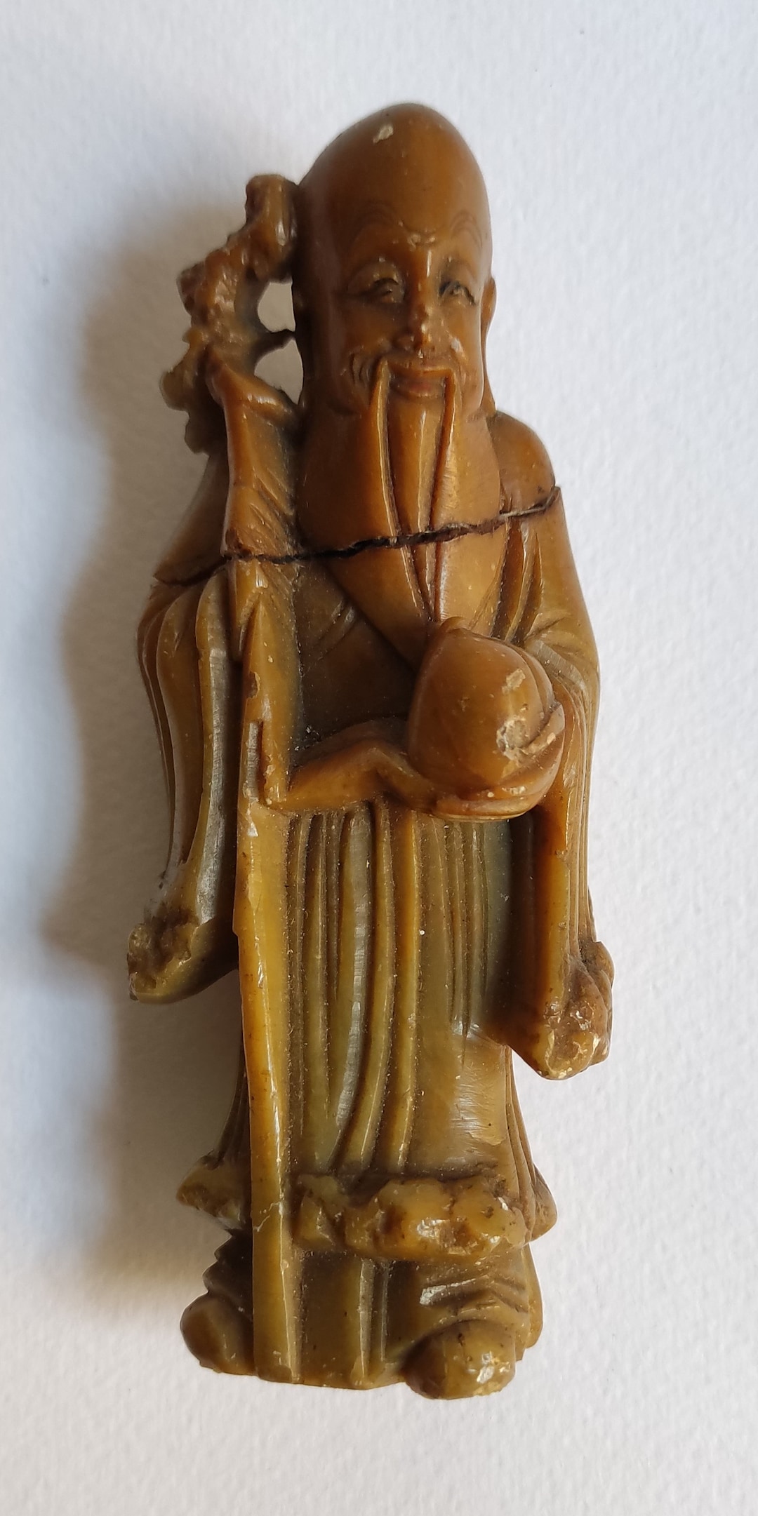 Antique Chinese Soapstone Figurine Etsy