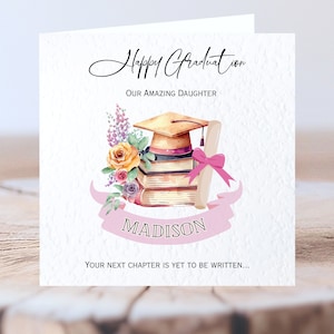 Personalised Graduation card | Graduation Gift For your Daughter, Granddaughter, Niece, Friend on Graduating | University, School Graduate