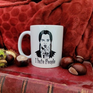 Addams family printed ceramic mug