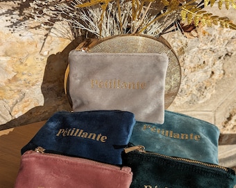 Petite pochette velours " Pétillante"