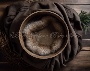 Newborn Digital Backdrop, Digital Backdrop Newborn, Brown Digital Backdrop, Woodland Digital Backdrop, Boy, Girl, Greenery