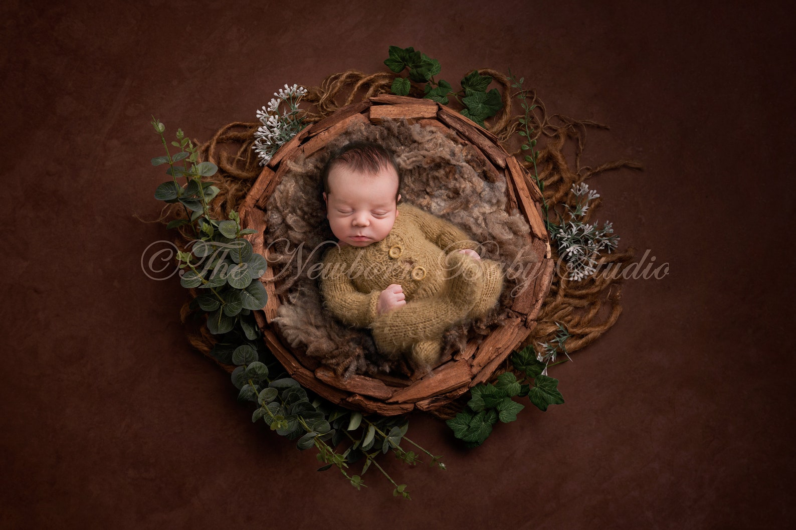 Newborn Digital Backdrop Set of 3 Woodland Newborn Digital Background ...