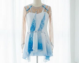 Elegant Figure Skating Dress: Custom Ice Competition Outfit