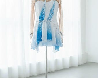 Elegant Figure Skating Dress: Custom Ice Competition Outfit