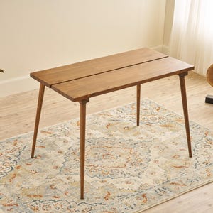 Handmade Scandinavian Pine Dining Table, Split Top, Bohemian Style