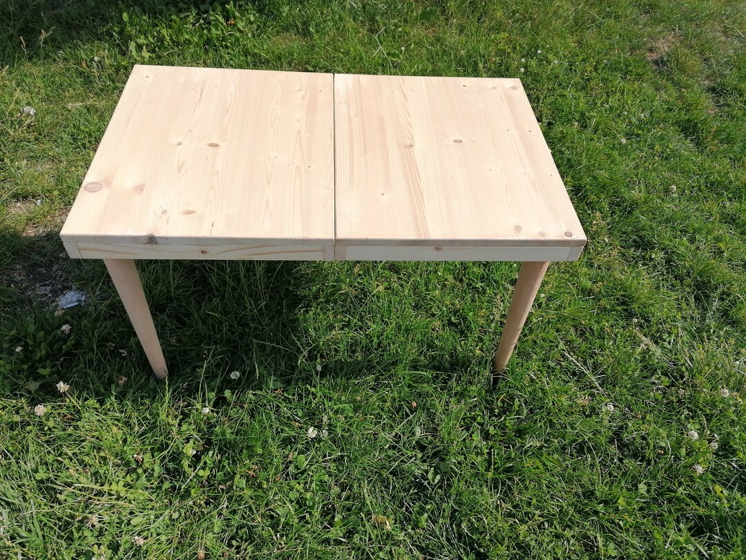 Natural Wood Table, Camp Table, Birthday Party Table, Wooden Party