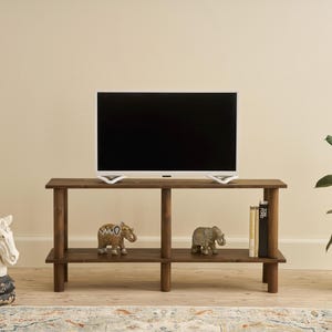 Tv Unit Shelf, Minimalist Design Tv Stand, Solid Wooden Tv Unit, Handmade Coffee Table, Media Stand, Tv Stand with Bookcase, Rustic Tv Stand