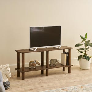 Minimalist Design Tv Stand, Rustic Tv Stand, Media Stand, Tv Unit Shelf, Solid Wooden Tv Unit, Handmade Coffee Table, Tv Stand with Bookcase