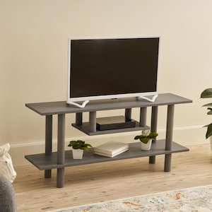 Media Stand, TV Stand With Shelf, Pine Tree Tv Stand With Storage Space, Solid Wood Handmade Tv Unit, Rustic Tv Unit, Bohemian Style Tv Unit
