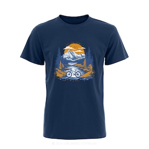 Orionride Short Sleeves Sunset Forest Bike T-Shirt