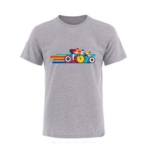 Orionride Short Sleeves Color Bar Cycling Bike T-Shirt