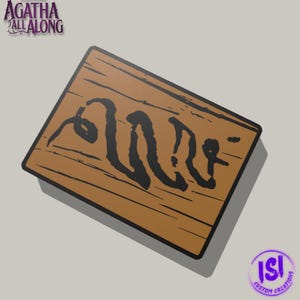 3D printed Agatha All Along Sigil Light Box