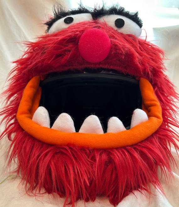 big fluffy monster motorcycle helmet NEW! Red Creature Motorcycle Helmet Cover One Size Fits Most Handmade Red  Mammal Animal Helmet Cover