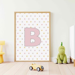 Printable Nursery Wall Art | Letters Poster | Alphabet Typography Print | Wall Art | Digital Download |