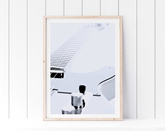 Minimalist Guitar Print: Modern Music Room Wall Art (Digital Download)