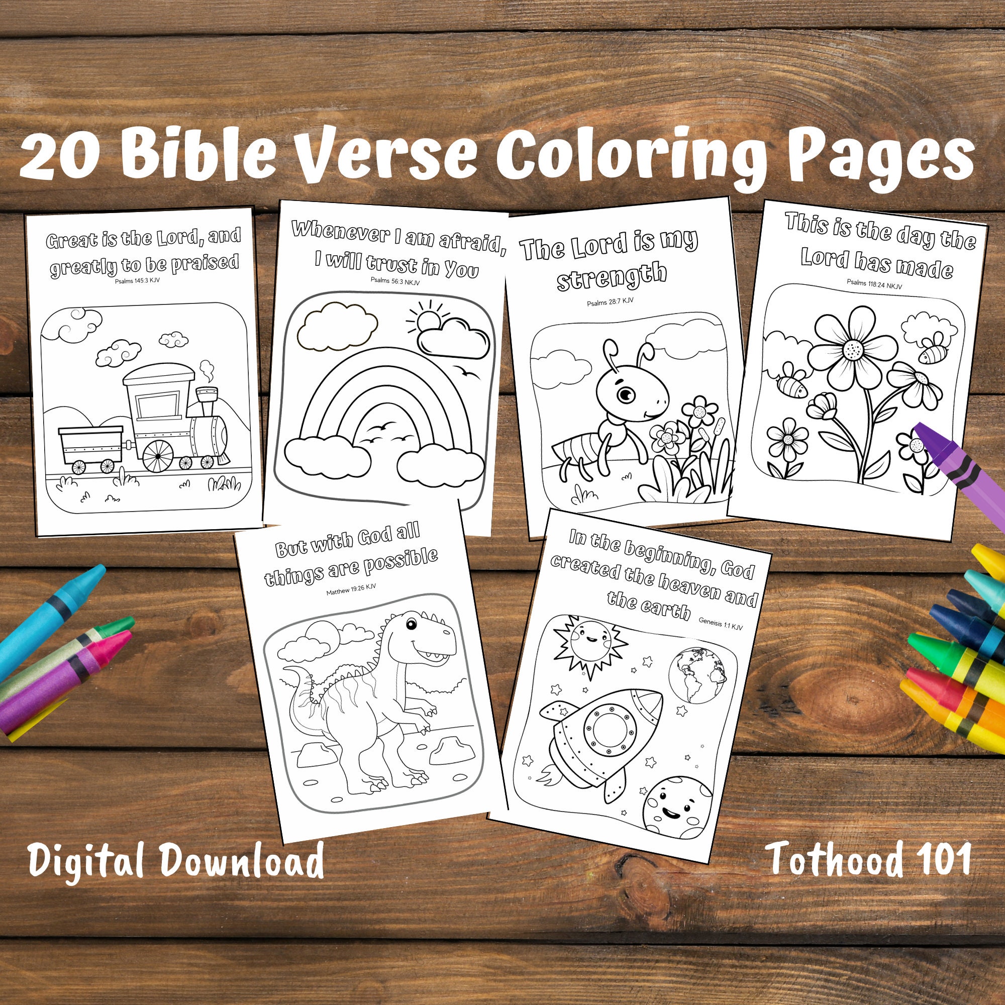 Bible Verse Coloring Pages for - Il Fullxfull.5488156635 Gwur 