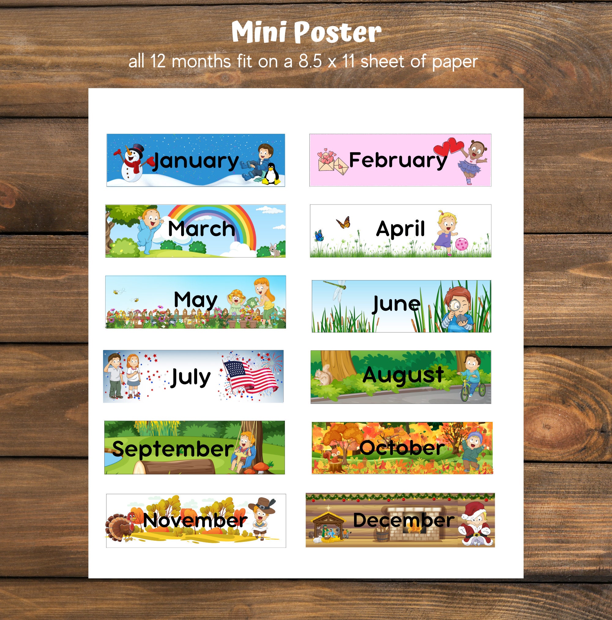 Months of the Year, Preschool Printables, Circle Time, Preschool Activities, Homeschool ...