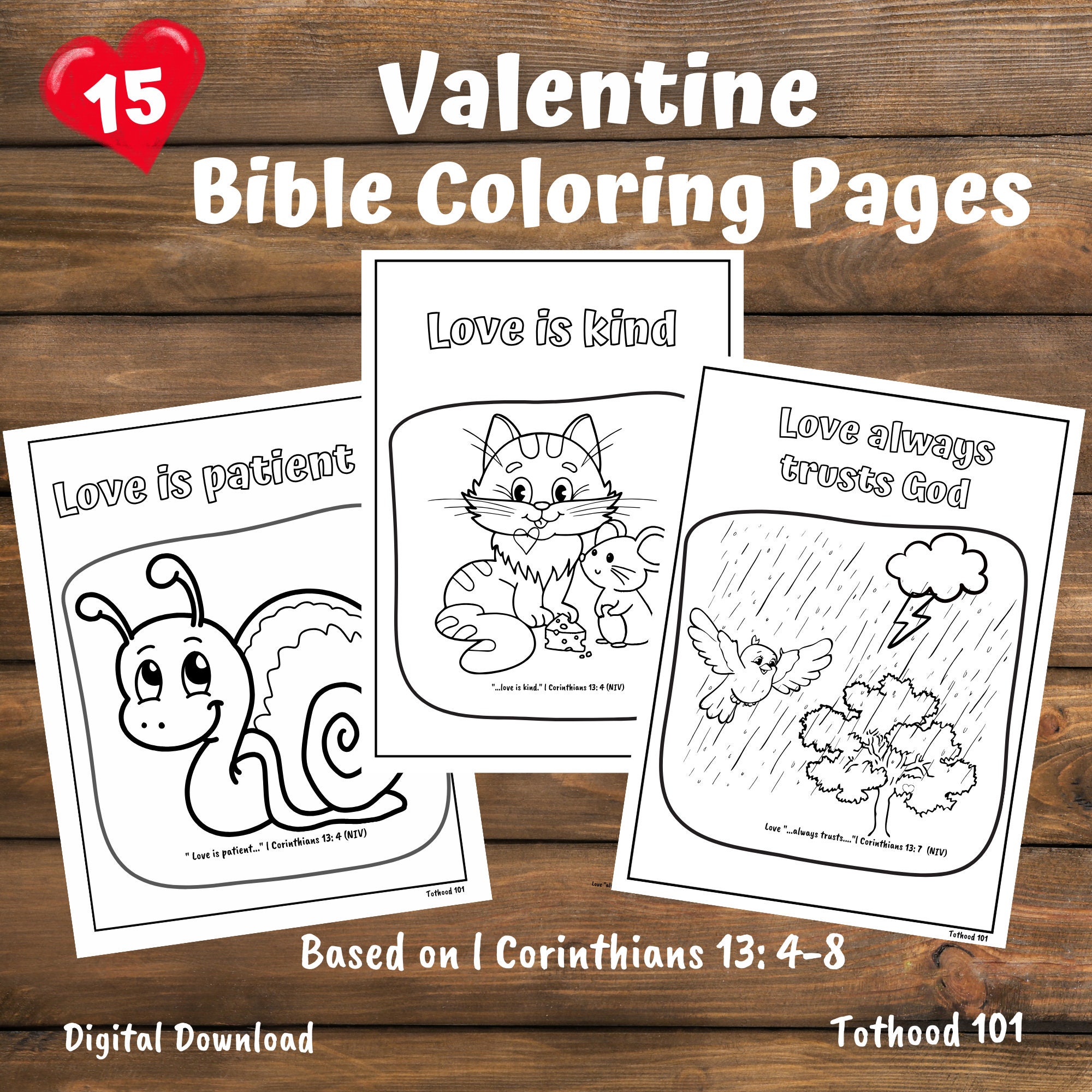 Valentines Bible Coloring Pages for Preschoolers, Preschool Bible