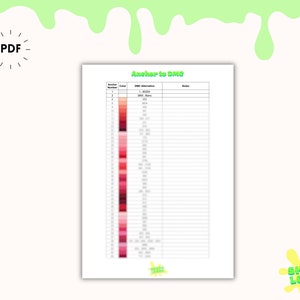 Printable DMC to Anchor - Anchor to DMC Thread Conversion Charts - PDF ...