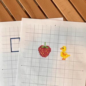 Printable Graph Paper (70x100) - PDF - Cross Stitch Blank Template - A4 ...