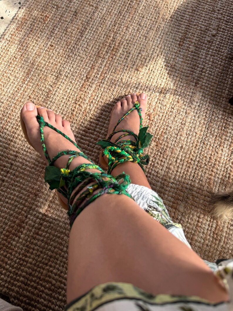Sandals, seda, handmade, gladiator bild 6