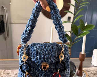 Denim sholder bag, jewerly bag