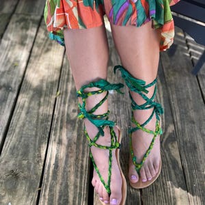Sandals, seda, handmade, gladiator bild 1