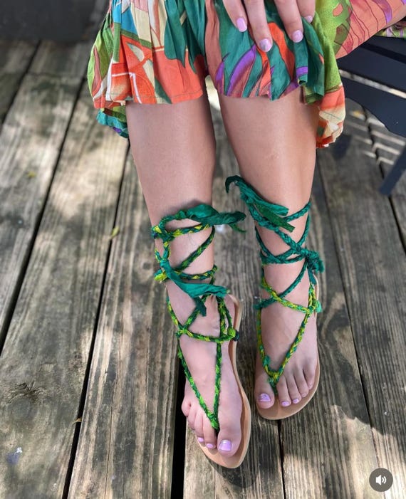 Sandals, seda, handmade, gladiator