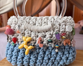 Charms purse crochet