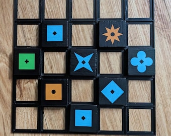 Qwirkle Tile Grid: PLA Plus Board Game Organizer