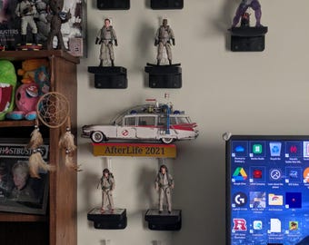 Conjunto de suporte e prateleira para figuras de ação (Mk6.2)