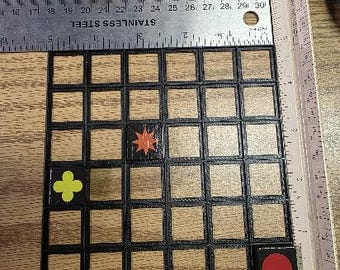 Travel Qwirkle Tile Grid: PLA Plus Board Game Organizer