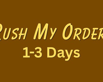 Rush Order Processing – 1-3 Day Expedited Shipping Upgrade