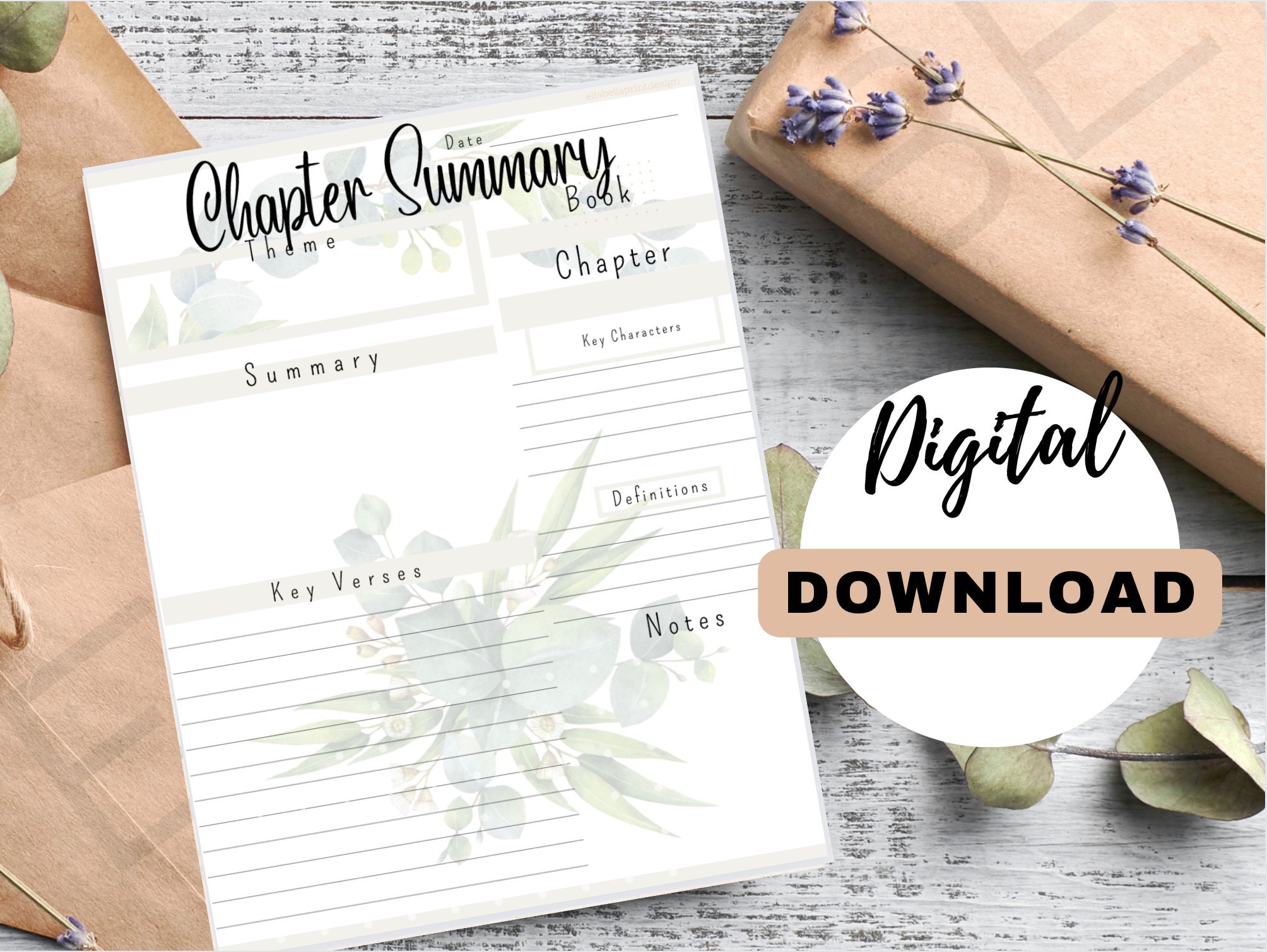 Bible Chapter Summary Digital Download Bible Study Class - Etsy